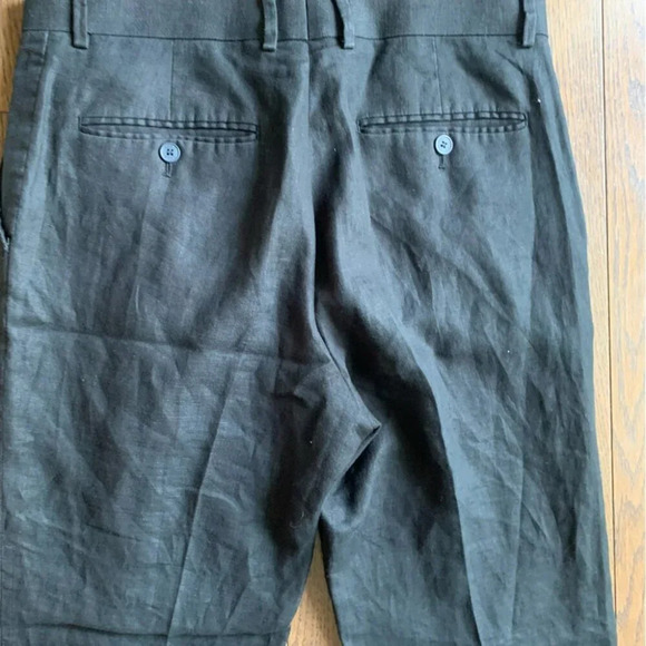 Koan Black 100% Linen High Rise Work Pants Size 50 or 31" waist - Picture 11 of 11